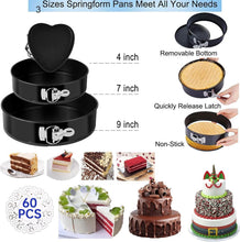 Load image into Gallery viewer, Professional Baking Set: 567 Pieces of Supplies with Springform Pans &amp; Tools