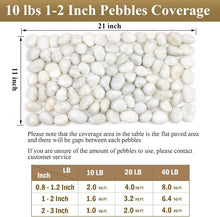 Load image into Gallery viewer, Natural Smooth White Stones - 1-2 Inch Polished Pebbles for Elegant Landscaping