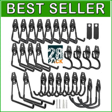 Load image into Gallery viewer, 28 Pack Heavy-Duty Garage Hooks with Anti-Slip Coating for Versatile Storage