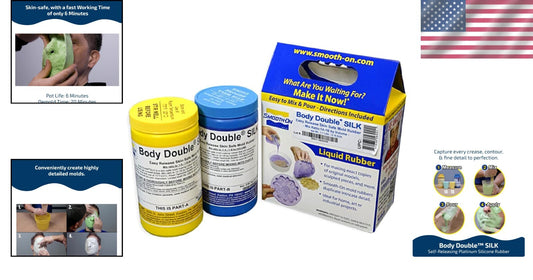 Body Double Silk Life Casting Silicone Rubber - Perfect for Realistic Molds