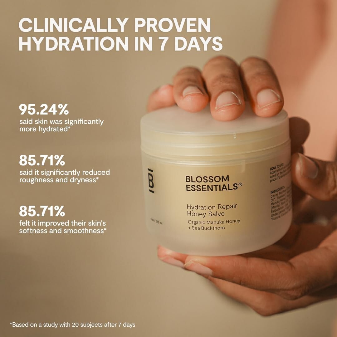 Cooling Body Butter with Manuka Honey for Sensitive Skin - 4 oz Hydrating Salve