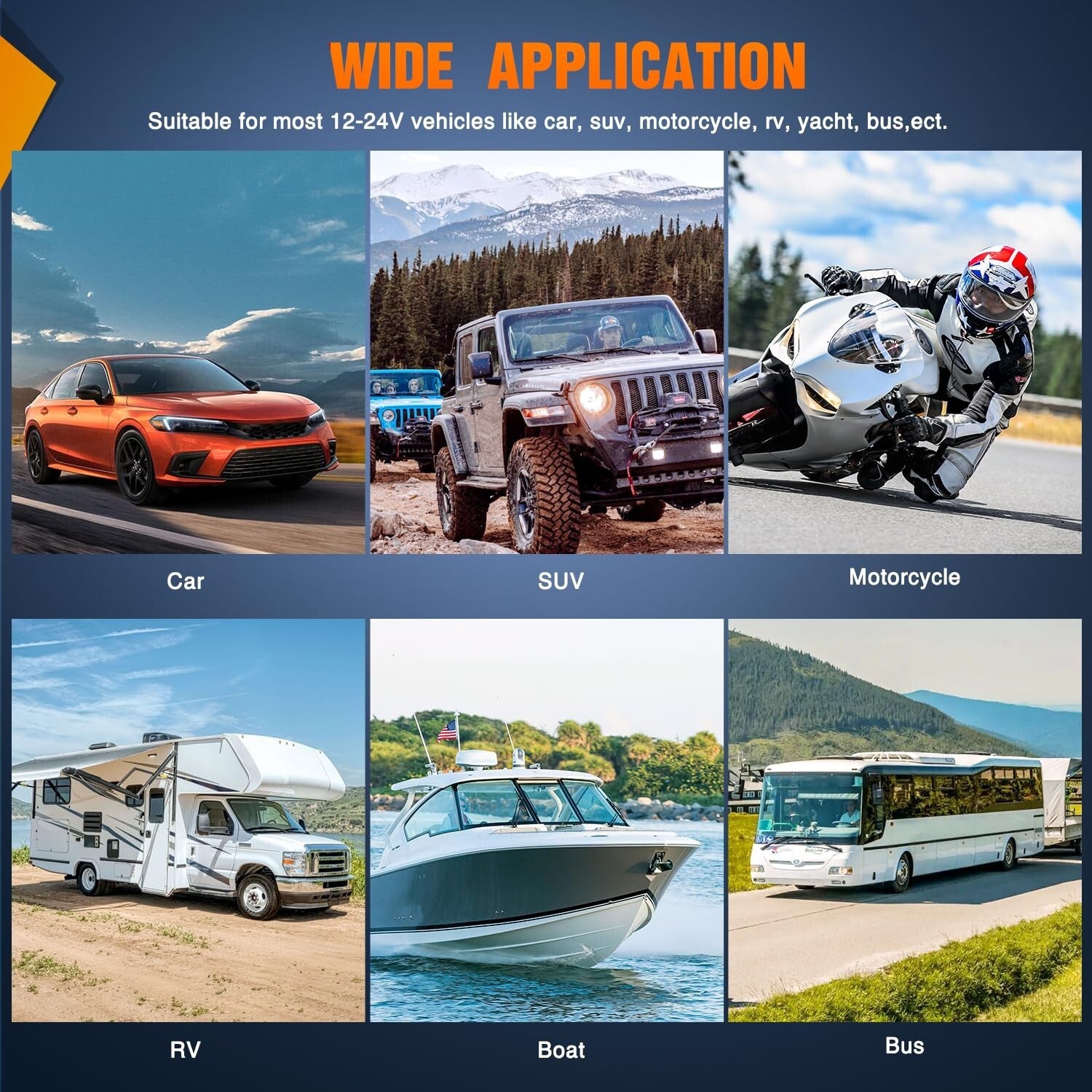 Rocker Switch Box with 4 Gang Control, USB Charger & Adjustable Mount Bracket