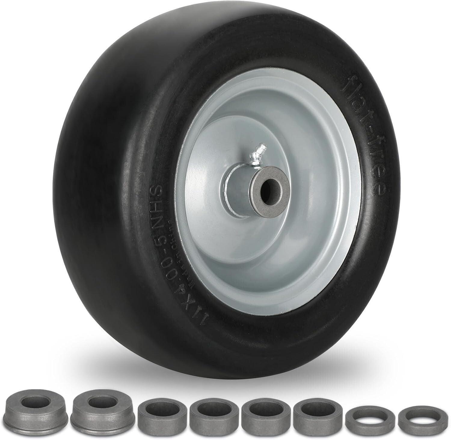 Maintenance-Free 11" Lawn Mower Tires with Smooth Tread for Ultimate Lawn Care