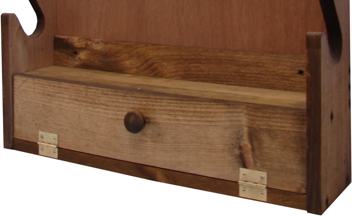 Deer Print Gun Rack - Wall Mounted Wooden Holder for Four Firearms & Accessories