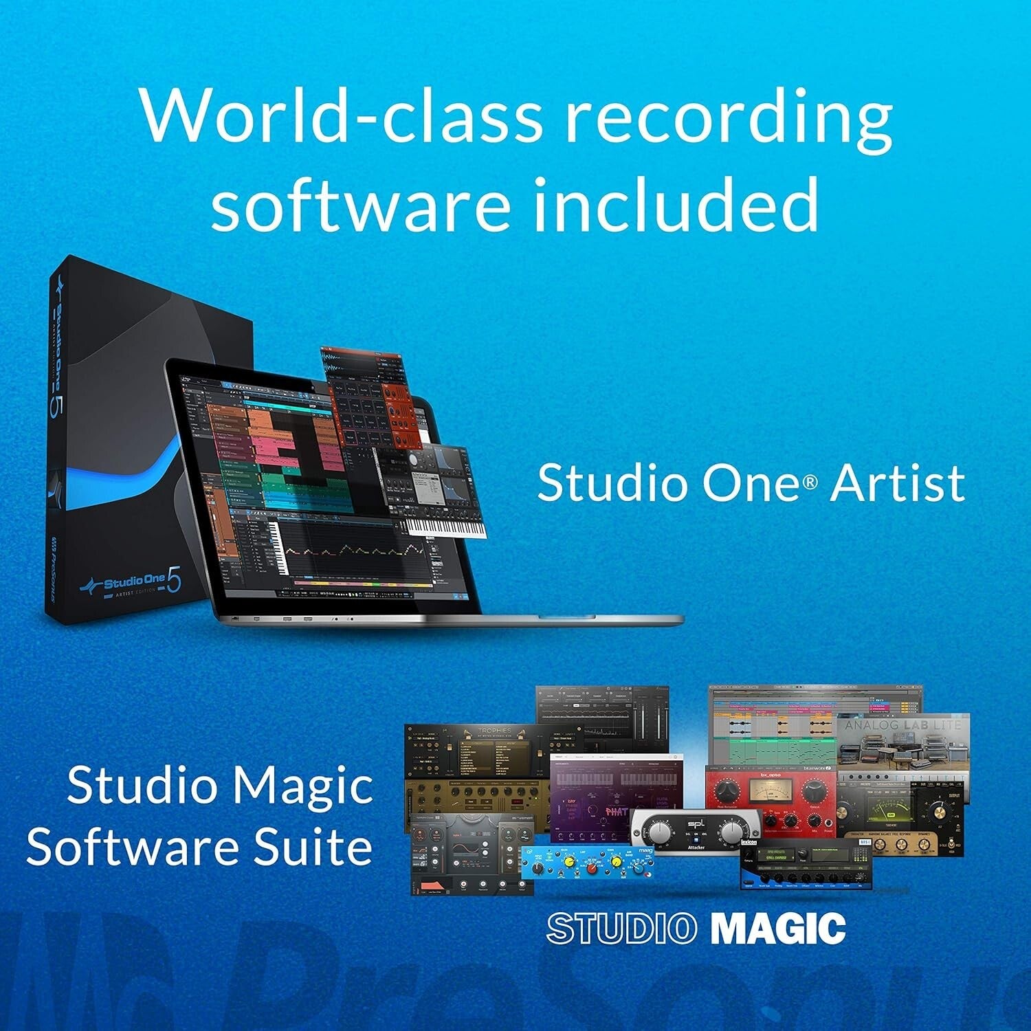Complete AudioBox 96 Studio Bundle with DAW and Condenser Mic for Professionals
