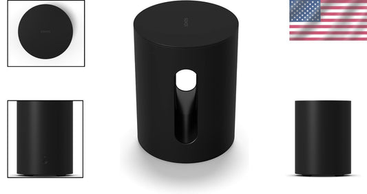 App-Controlled Black Wireless Subwoofer - Amazing Bass for Immersive Experiences