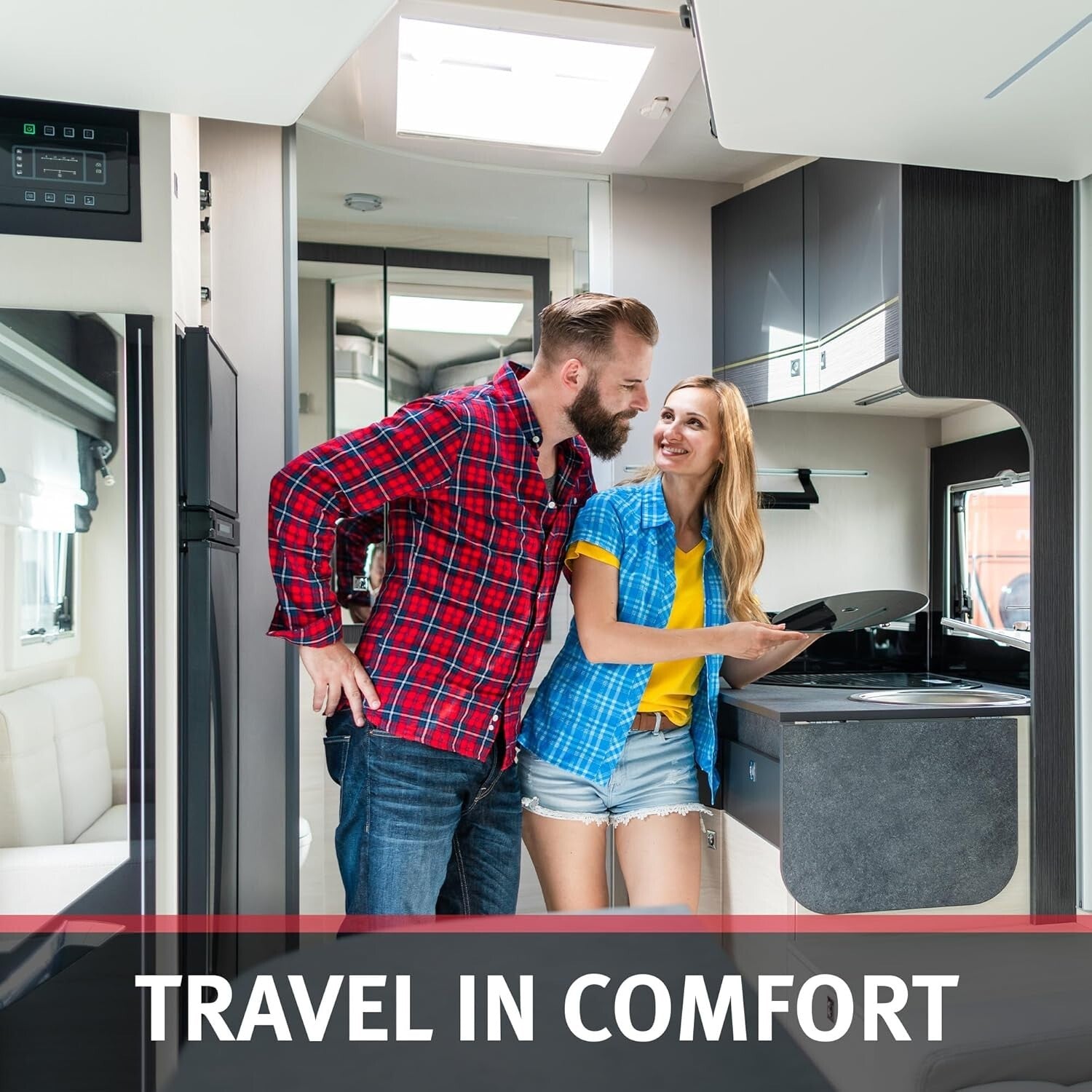 10 Gallon Porcelain-Lined RV Water Heater with Direct Spark Ignition & Anode Rod