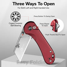 Load image into Gallery viewer, Lightweight Aluminum Pocket Utility Knife with Secure Blade Locking – Ideal Gift