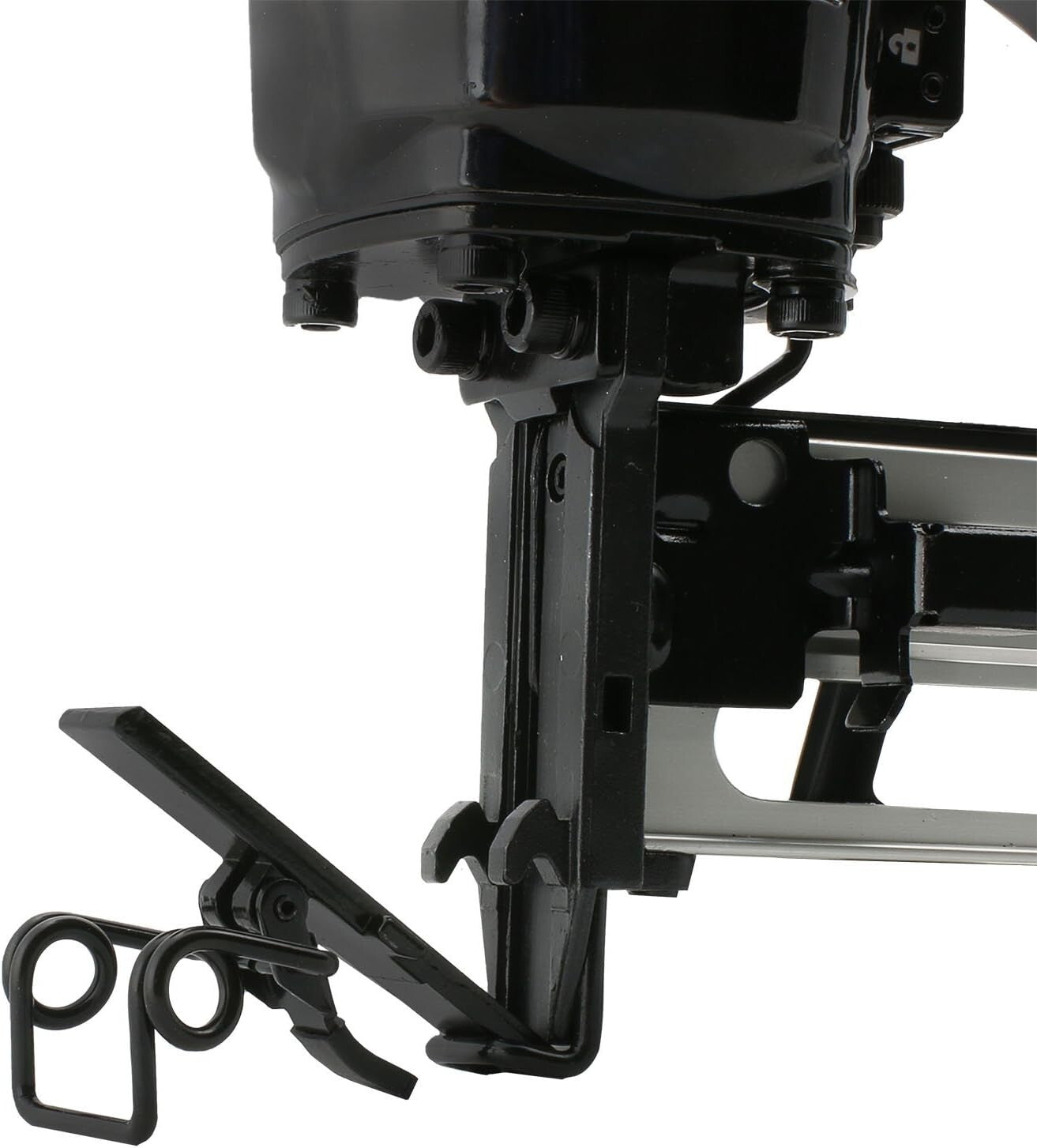 Adjustable Metal Belt Hook 16-Gauge Stapler with Quick Jam Release Feature