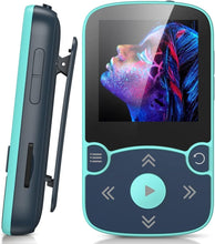 Load image into Gallery viewer, 64GB Bluetooth 5.3 MP3 Player with Clip - Ultimate Sport Companion in Blue