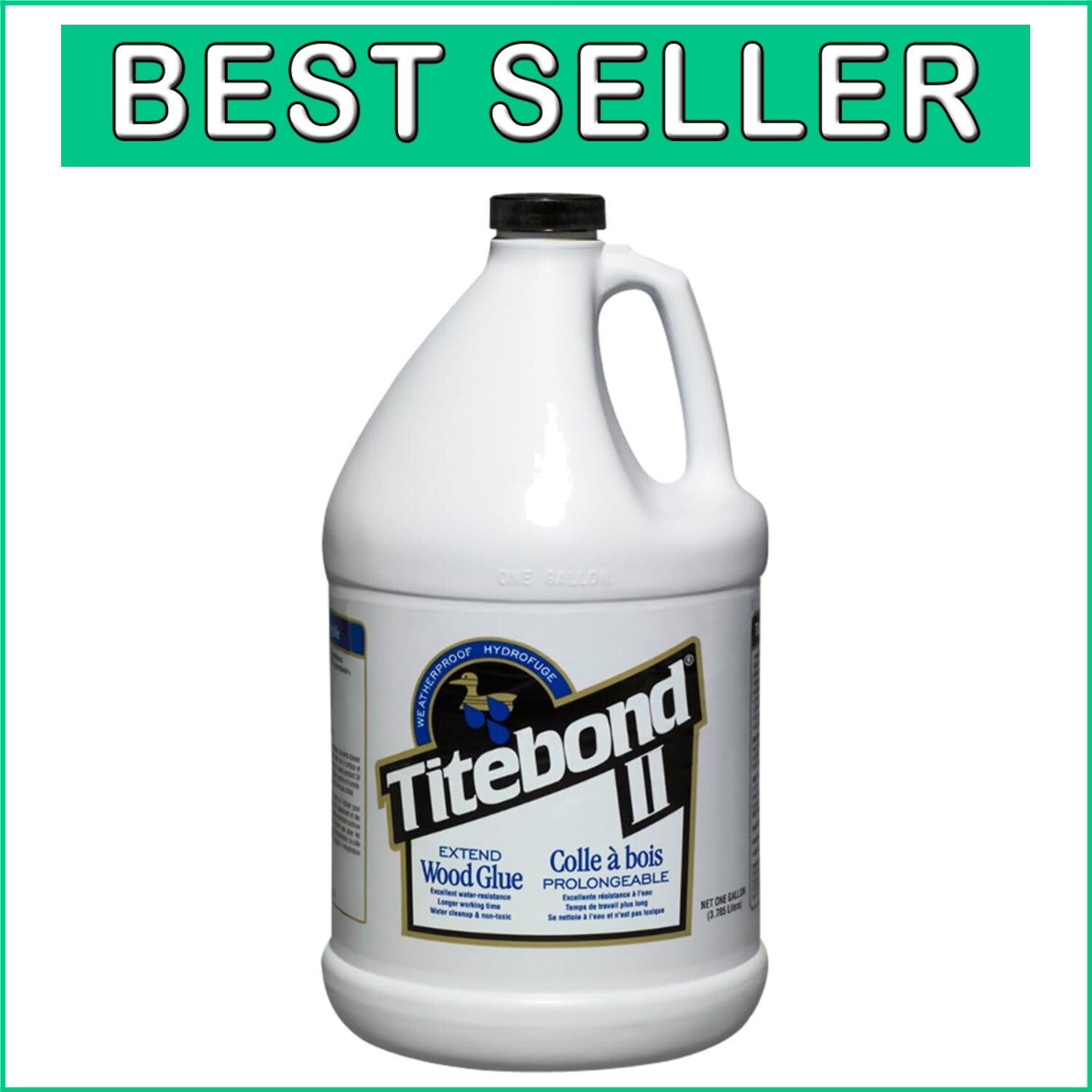 Gallon of II Extend Wood Glue - Longer Assembly Time for Crafting and Repairs