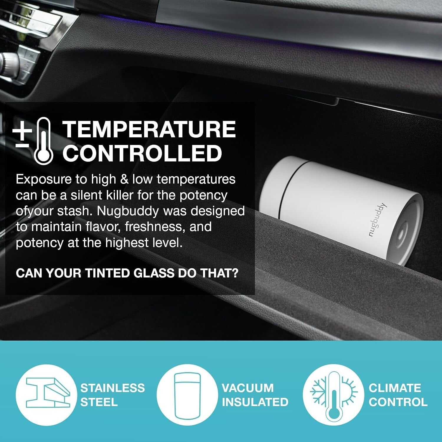 Elegant Vacuum-Sealed Storage Container with 300ml Glass Jar - Keeps Food Fresh