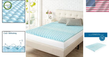Load image into Gallery viewer, King Size Plush Cooling Gel Mattress Topper with Airflow Design – 1.5 Inches