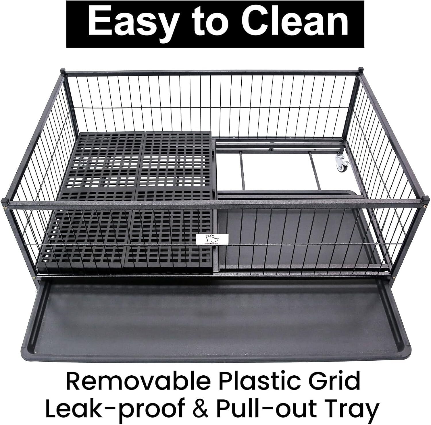 Portable Dog Whelping Box with Lockable Wheels - Ideal for Small & Medium Breeds