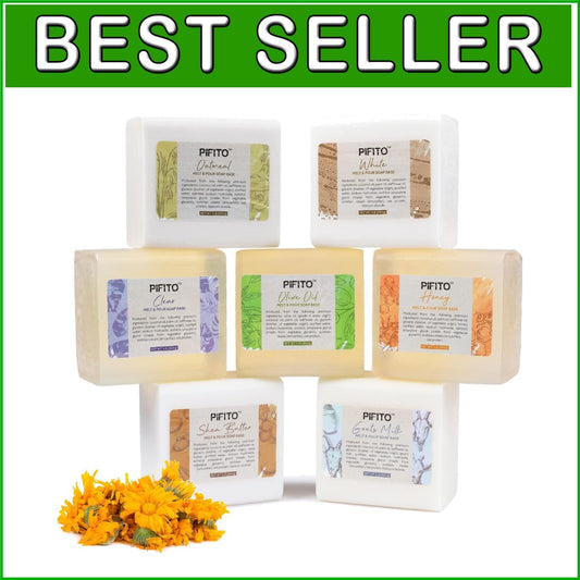 All-Inclusive 7 Lb Melt and Pour Soap Base Set - No Synthetics, Just Nature