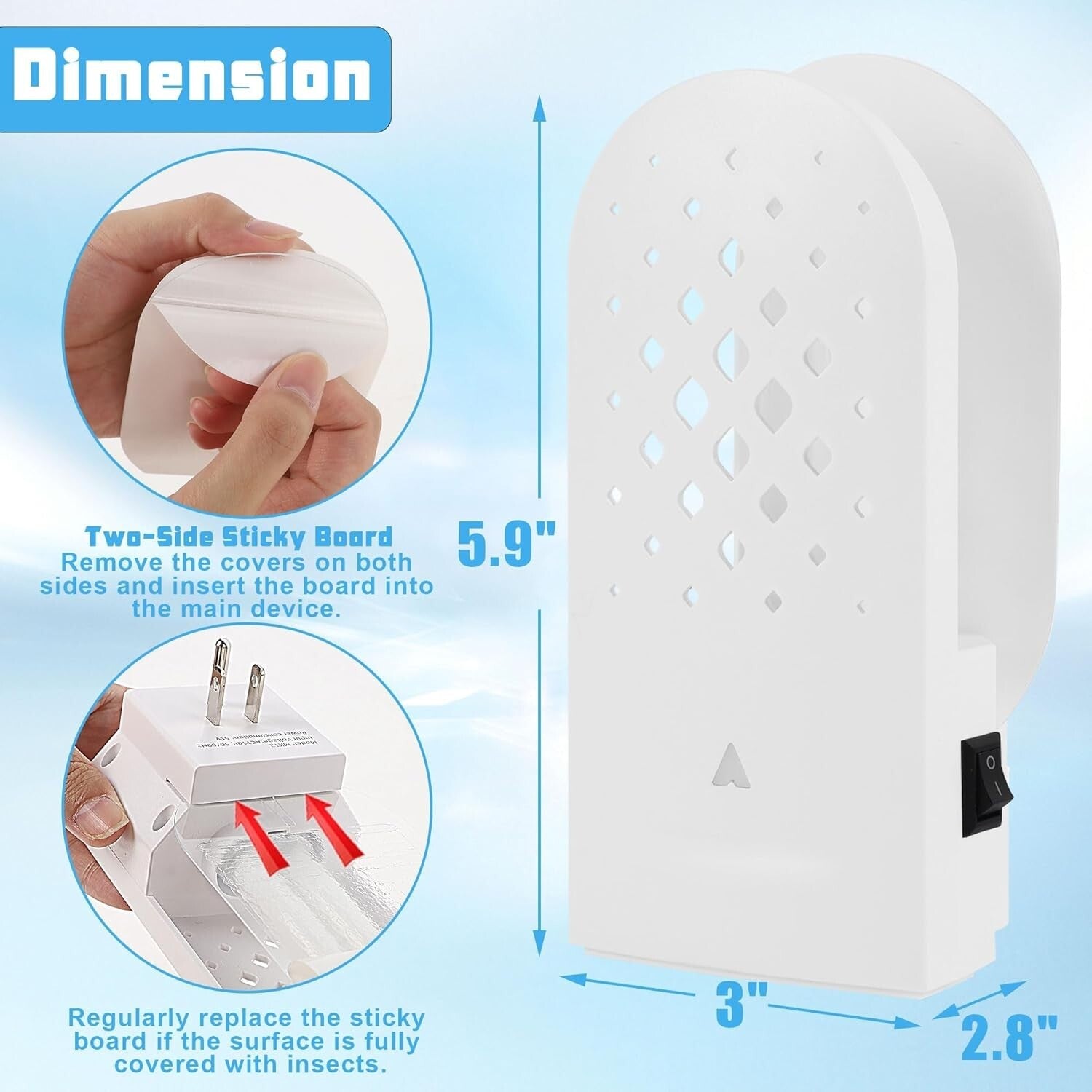 2-Pack Electric Mosquito Traps with 10 Sticky Boards - Ultimate Indoor Insect...