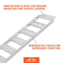 Load image into Gallery viewer, Lightweight 12" W x 78" L Aluminum Ramps with Treads - Perfect for Safe Loading