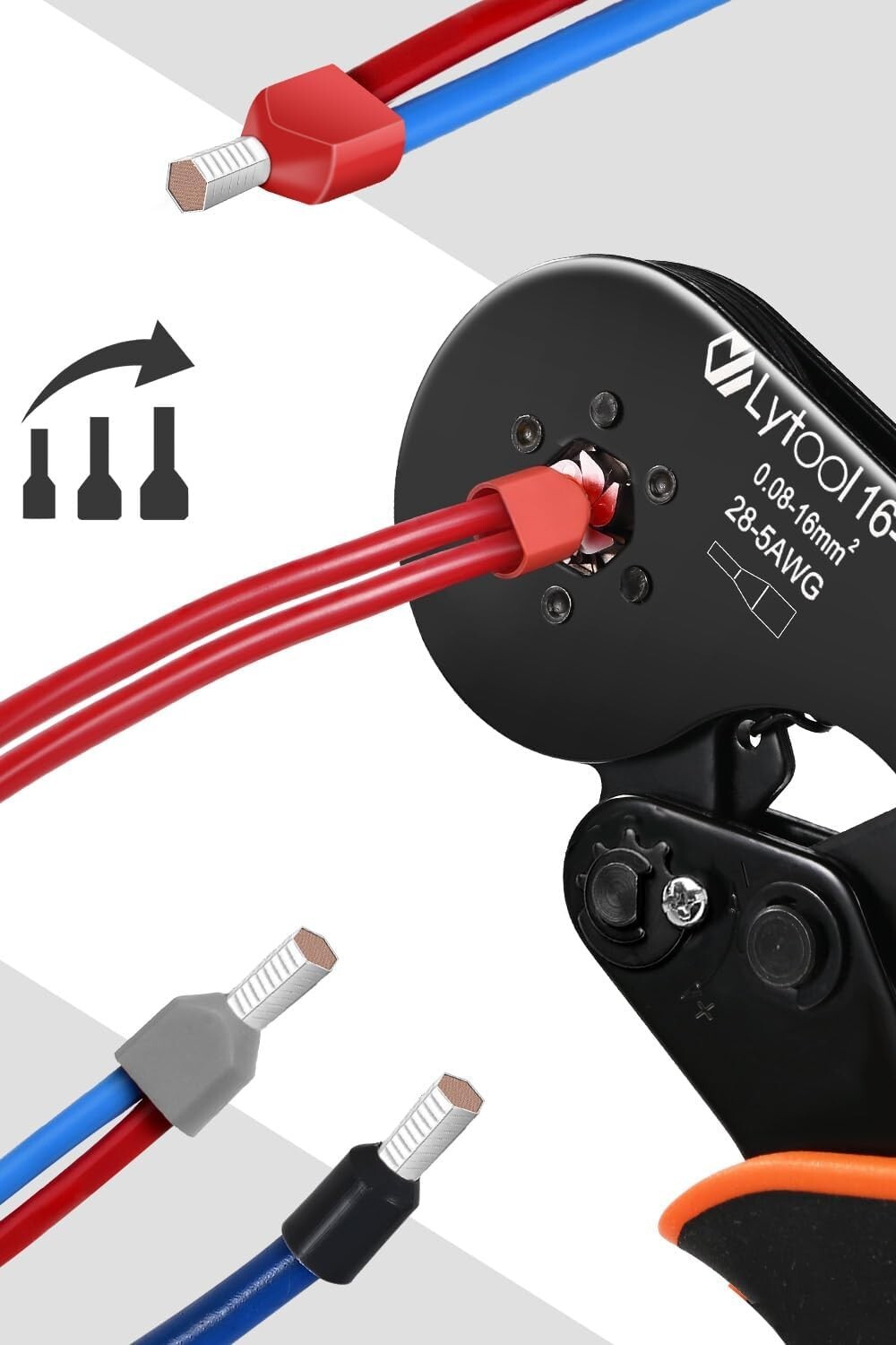 Precision Wire Ferrule Crimping Tool Kit - 1200 PCS Ferrule Connectors Included