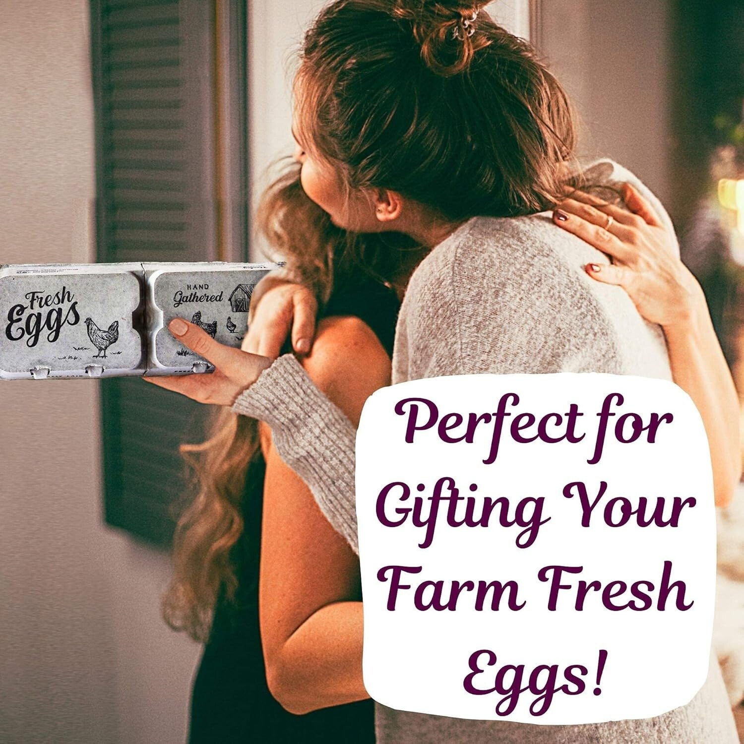 Charming Farm Fresh Egg Cartons - Half Dozen and Full Dozen Options in 250 Pack