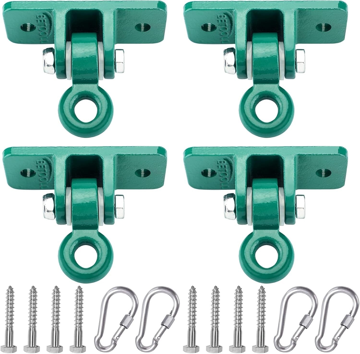 Durable 10000 lb Capacity Swing Hanger Set for Indoor/Outdoor Use, Pack of 4
