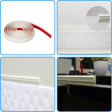 Load image into Gallery viewer, Waterproof 16.4ft Self-Adhesive Baseboard Molding for Home Decor - Creamy White