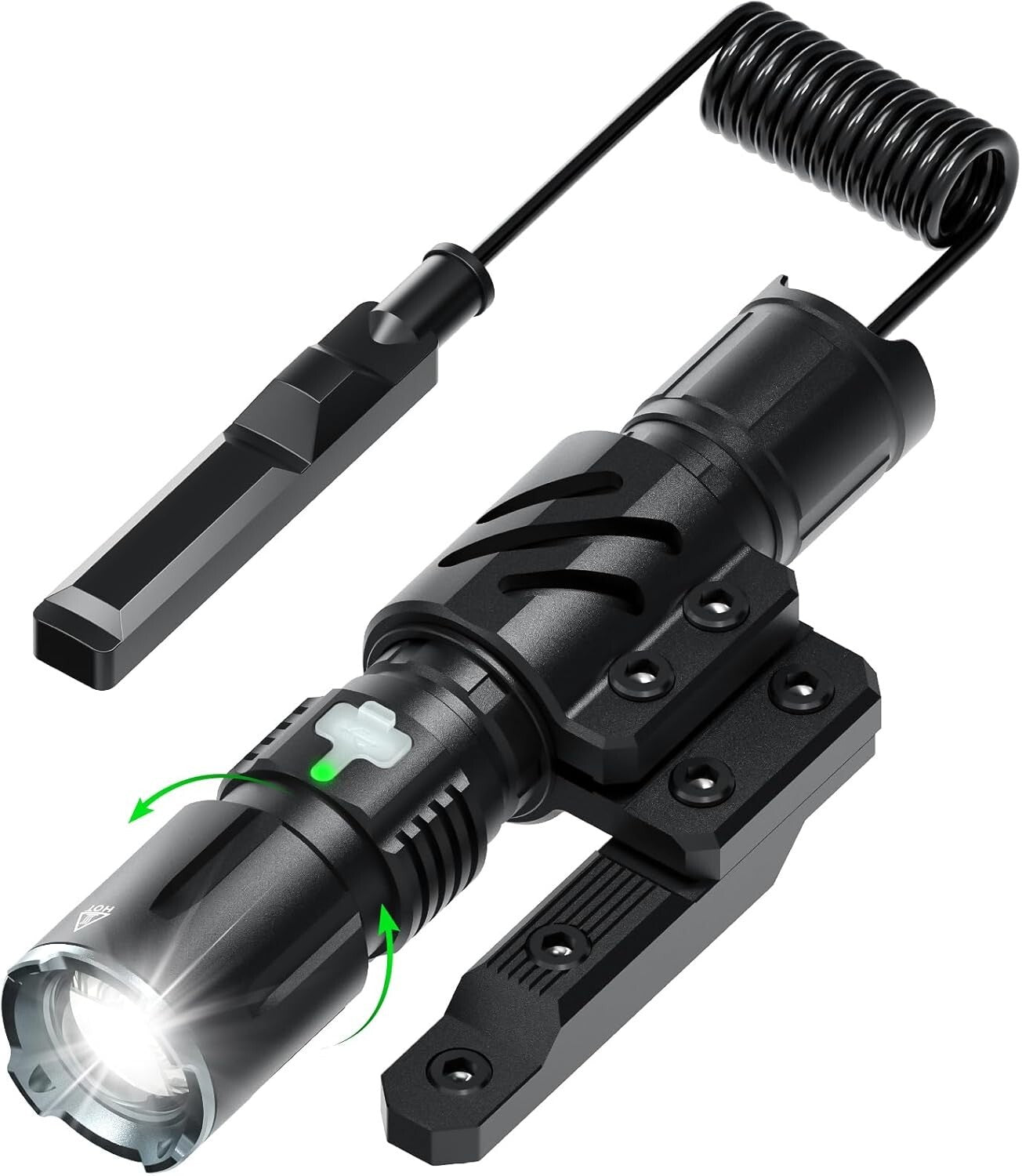 Waterproof USB-C Rechargeable Flashlight - 4 Modes & Lightweight for Outdoors