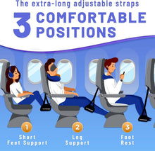 Load image into Gallery viewer, Ultimate Air Travel Footrest Kit – Memory Foam Hammocks for Every Traveler