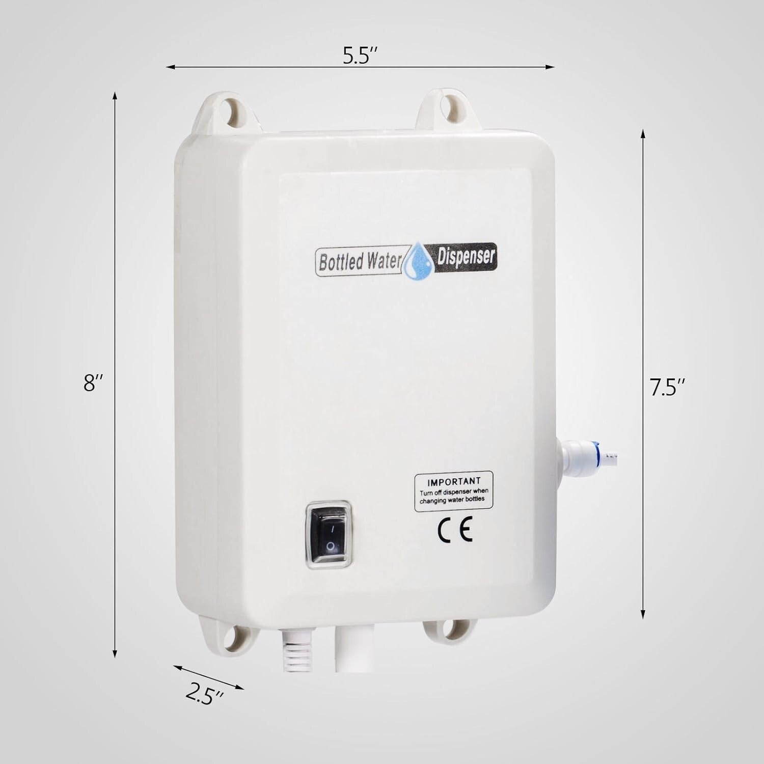Under Sink 5 Gallon Water Pump with Robust Supply - Food-Grade Safety Guaranteed