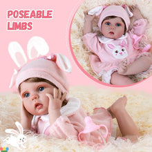 Load image into Gallery viewer, Realistic Newborn Baby Girl Doll with Accessories - Perfect Gift for Kids 3+