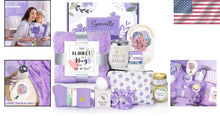 Load image into Gallery viewer, Self-Care Spa Gift Set: Flannel Blanket, Bath Bombs &amp; Essentials for Her