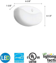 Load image into Gallery viewer, 7-Inch Energy-Efficient LED Flush Mount Light with Motion Sensor, 575 Lumens