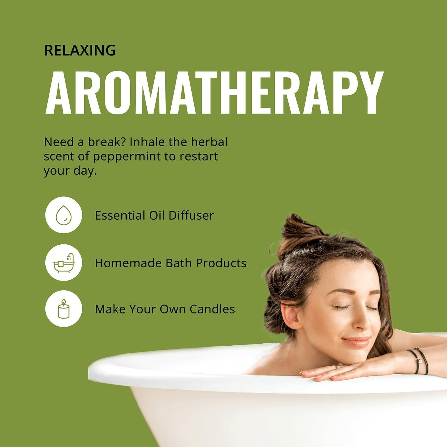 Bulk Peppermint Oil 32 oz - Perfect for Diffusers, Candles, and Personal Care