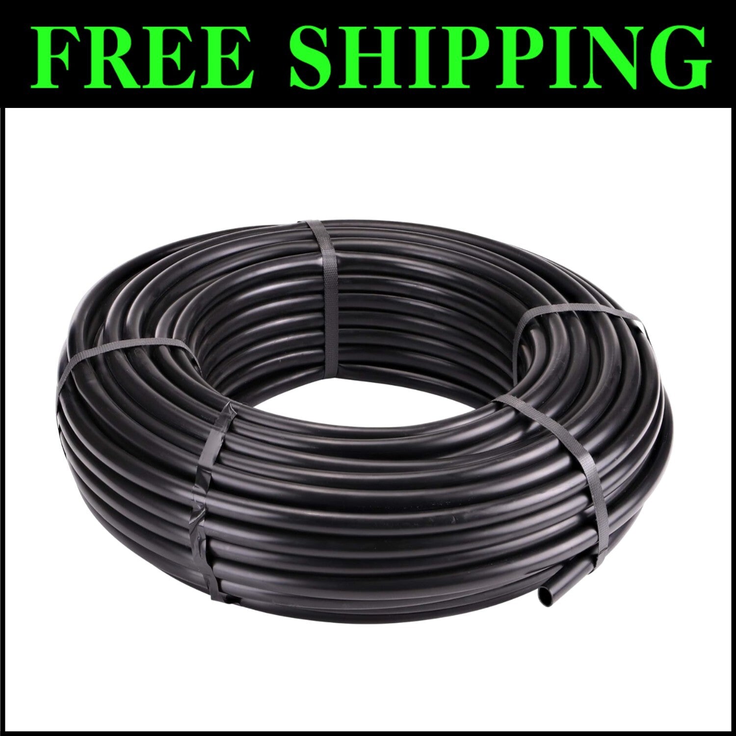Durable 1/2-Inch Polyethylene Drip Irrigation Tubing, 200 FT for Gardens