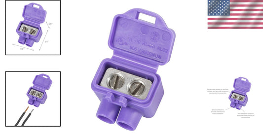 Cost-Effective 25-Pack Purple AlumiConn Connectors for Aluminum Wiring Repairs