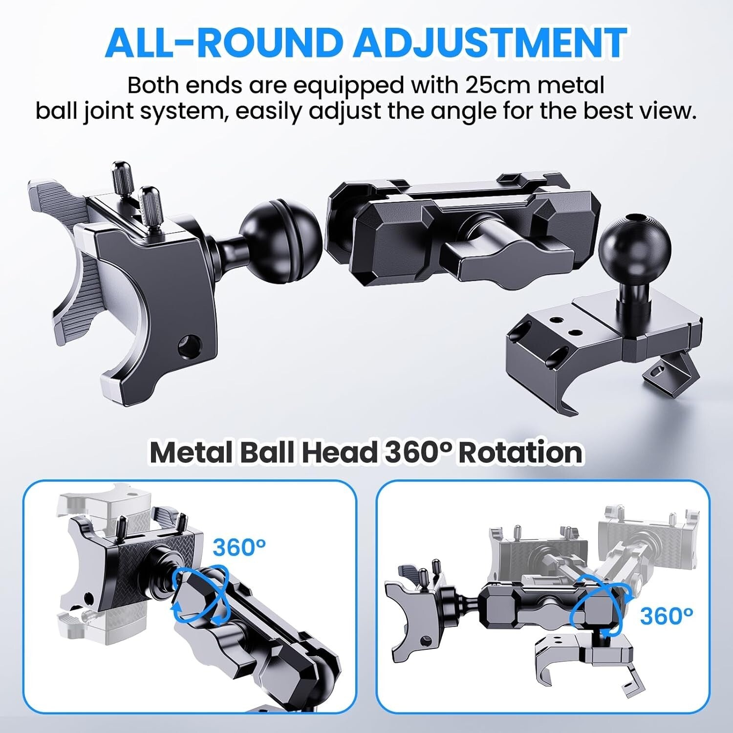 Secure 360° Phone Mount for Jeep Wrangler & Gladiator - Driver Side Convenience