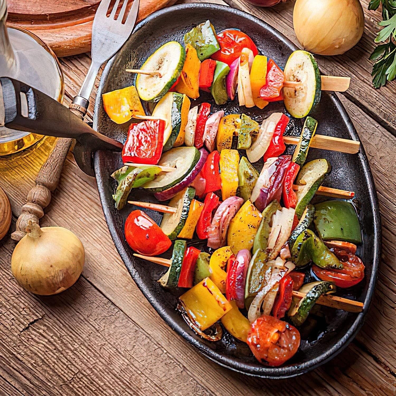 1000 Pack Eco-Friendly 6 Inch Bamboo Skewers for Elegant Cocktails & Appetizers