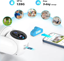 Load image into Gallery viewer, 2K Solar Security Camera | Wireless Outdoor PTZ with 355° View &amp; Night Vision