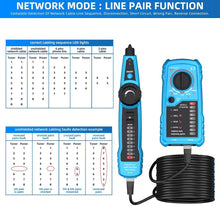 Load image into Gallery viewer, Battery-Powered Digital Cable Finder with RJ11/RJ45 Connectors for Easy Use