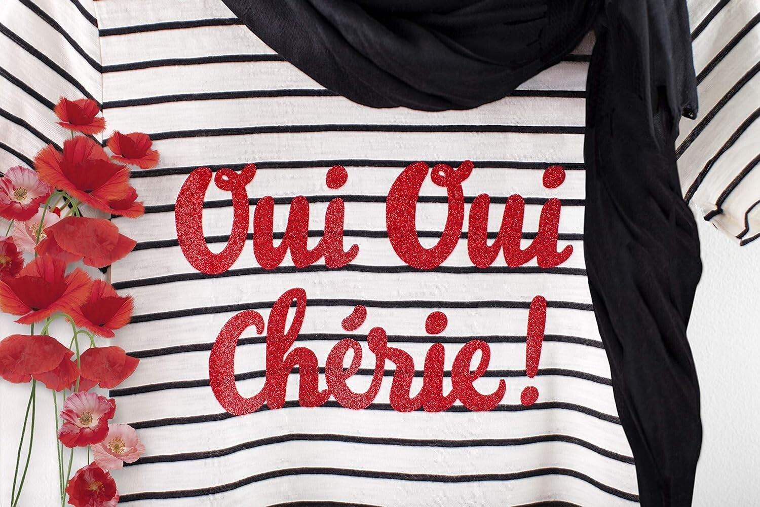 Lavish Black Glitter Iron-On Value Pack - Create Stunning Designs, 12" x 144"