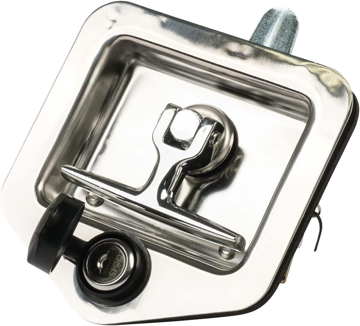 Corrosion-Resistant Stainless Steel T-Latch Set - Keyed Alike Security Lock