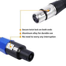 Load image into Gallery viewer, 50ft SpeakOn to XLR Female Cable - Professional Audio Connection for Musicians