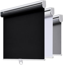 Load image into Gallery viewer, UV-Blocking Cordless Roller Shades - 25" W x 72" H, Perfect for Indoor &amp; Outdoor