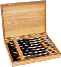 Load image into Gallery viewer, Luxury Steak Knife Set - 8 High-Performance Knives in Olivewood Presentation Box