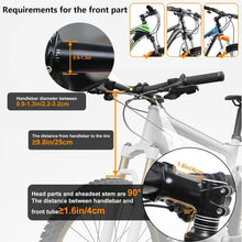 Load image into Gallery viewer, Lightweight and Durable Detachable Bike Basket with Side Pockets for Easy Access