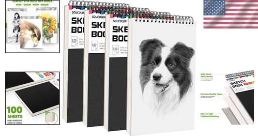 Versatile 9x12 Sketch Pads - Premium Acid-Free Drawing Books for All Artists