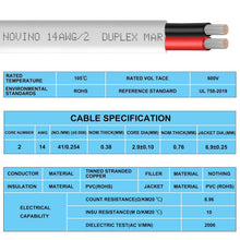 Load image into Gallery viewer, Marine-Grade 14 AWG Wire - 100ft Tinned Copper Cable for Extreme Conditions