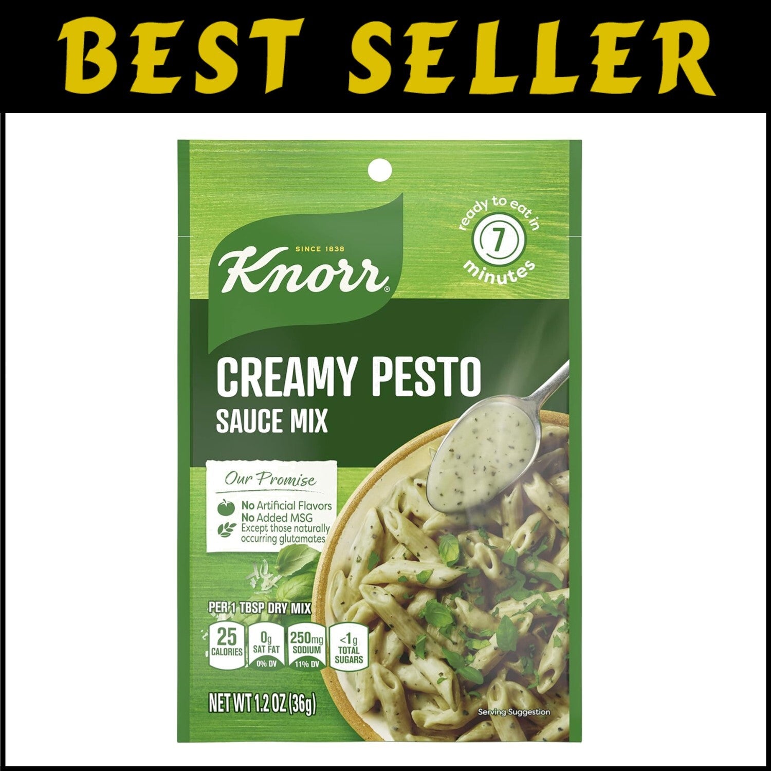 Velvety Creamy Pesto Sauce Mix - No Artificial Flavors, Ready in Minutes