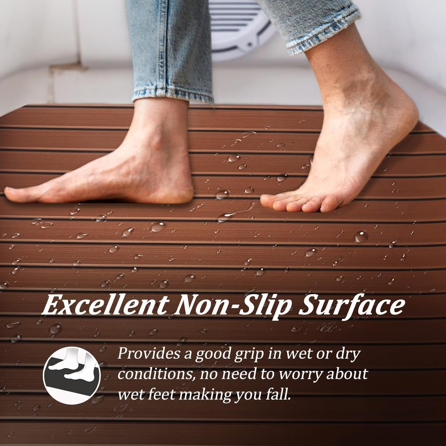 Durable Faux Teak EVA Foam Decking - Easy Installation Non-Slip Boat Flooring