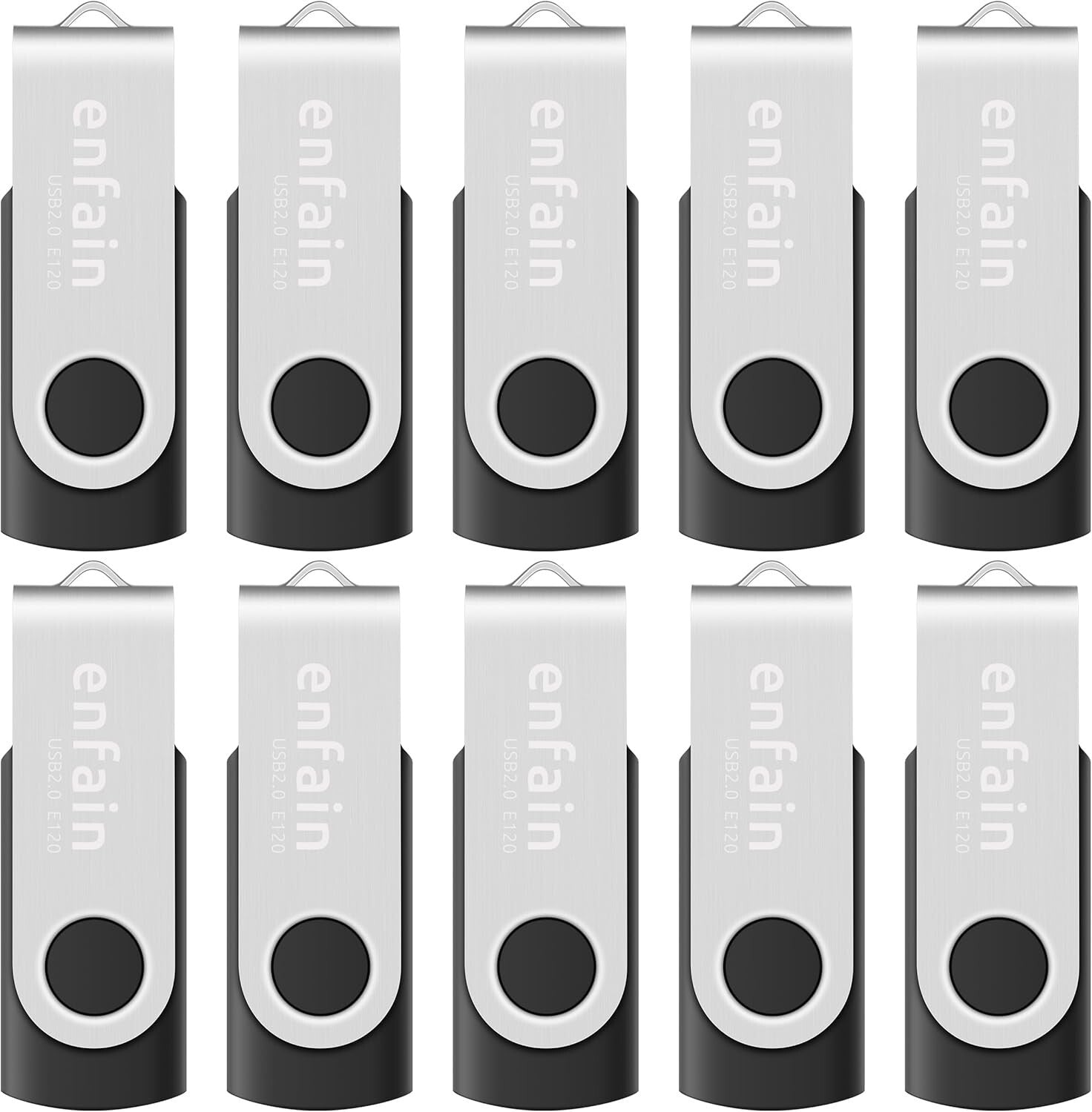 Customizable 64GB USB 3.0 Flash Drives - 10-Pack with 90MB/s Transfer Speed