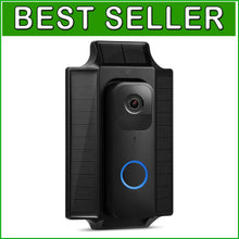 Load image into Gallery viewer, Sustainable Solar Charger &amp; Easy Install Mount for Blink Video Doorbell - Black